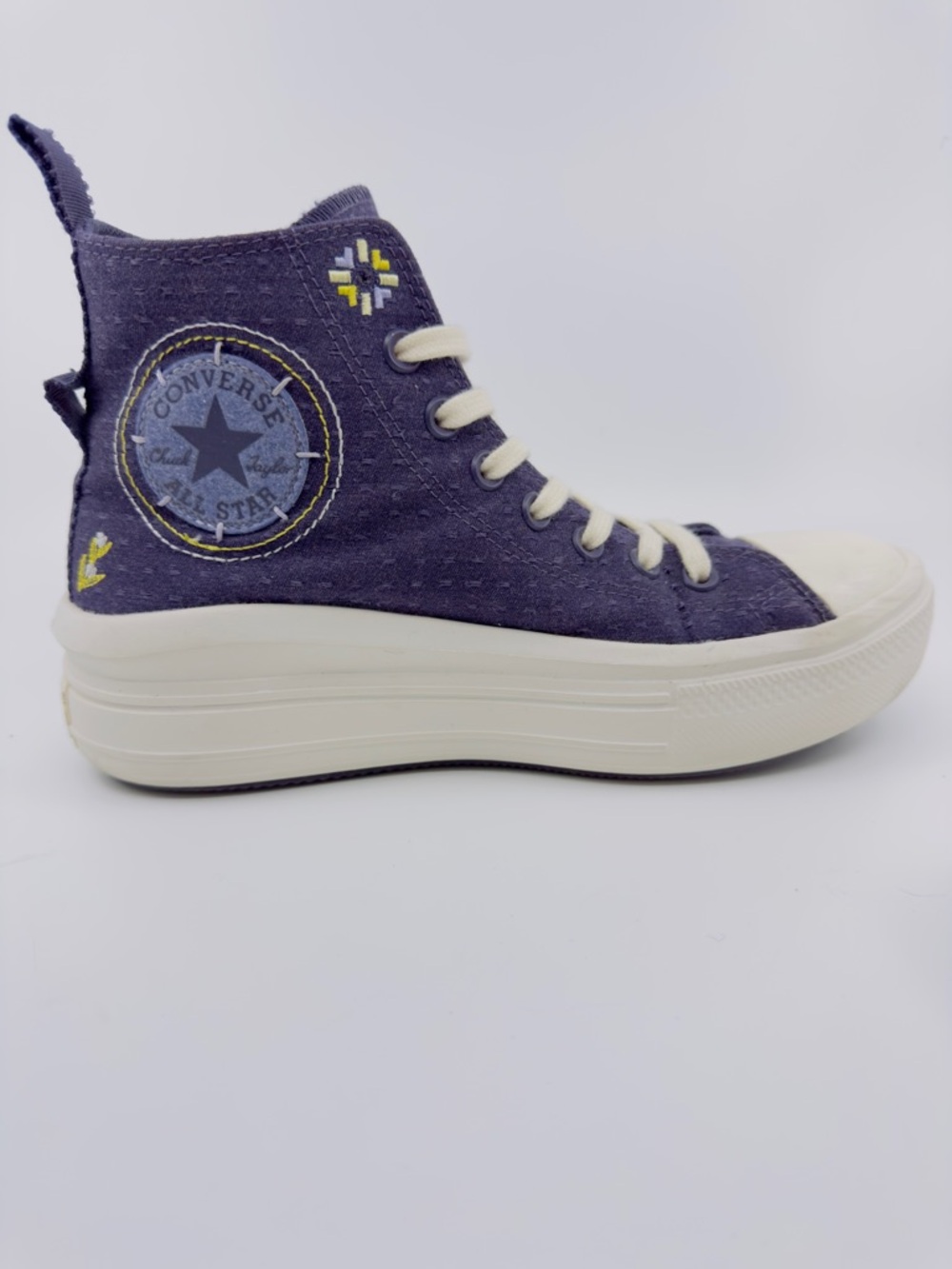Converse Chuck Taylor All Star Move Platform High-Tops. Embroidered SZ 8.5 - Picture 5 of 13